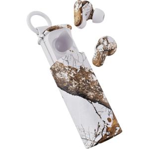 Skullcandy Dime Evo Wireless Earbuds, Bluetooth Headphones, Noise Isolating Fit, Up to 36 Hours Battery, Microphone for iPhone Android, Easy Carry with Clip-Anywhere Case – Preppy Sage(Realtree Edge Colors White)