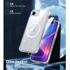 FNTCASE for iPhone 16e Case Glitter: for iPhone 16E 2025 Bling Sparkle Clear Anti Yellowing Rugged Case Military Grade Protection Slim Cases | Scratch-Resistant Transparent Cell Phone Cover (Shiny)(Clear Transparent)