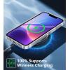 FNTCASE for iPhone 16e Case Glitter: for iPhone 16E 2025 Bling Sparkle Clear Anti Yellowing Rugged Case Military Grade Protection Slim Cases | Scratch-Resistant Transparent Cell Phone Cover (Shiny)(Clear Glitter)