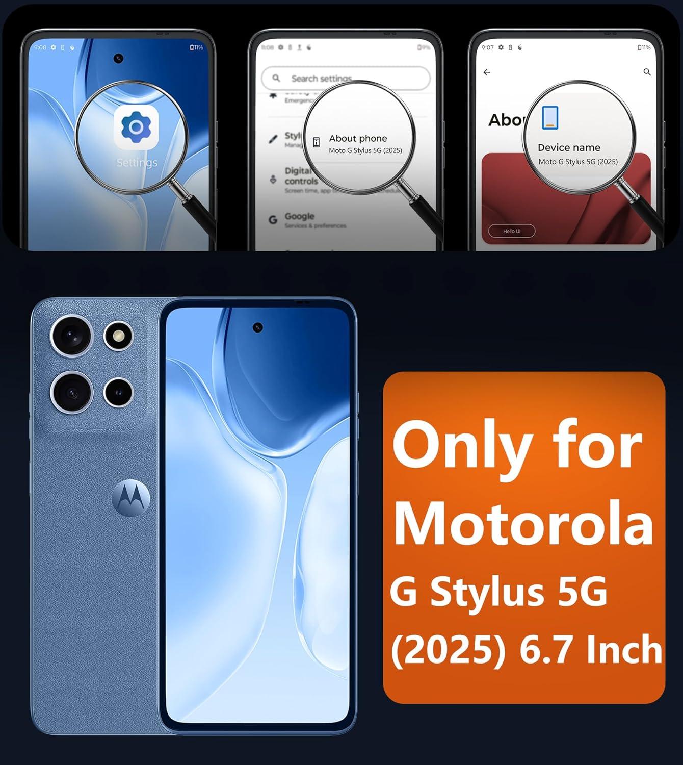 imageFNTCASE for Motorola Moto G Power 5G 2025 Case for Moto G Power 5G 2026 Magnetic Translucent Matte Slim Phone Cover Shockproof Non Slip AntiFingerprint Hard Rugged Protective Case 68 InchBlackBlack