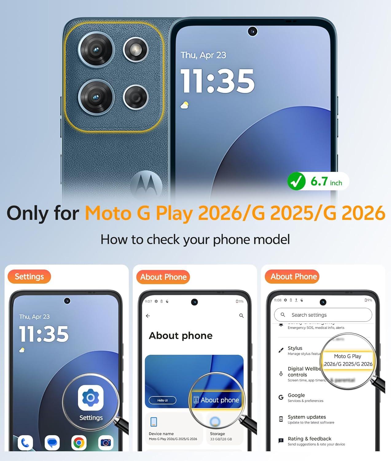 imageFNTCASE for Motorola Moto G Power 5G 2025 Case for Moto G Power 5G 2026 Magnetic Translucent Matte Slim Phone Cover Shockproof Non Slip AntiFingerprint Hard Rugged Protective Case 68 InchBlackBlack