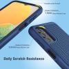 BNIUT for Samsung Galaxy A53-5G Phone Case: Dual Layer Protective Heavy Duty Cell Phone Cover Shockproof Rugged with Non Slip Textured Back – Military Protection – 6.5inch (Matte Black)(Blue)