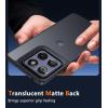 FNTCASE for Motorola Moto G Power 5G 2025 Case: for Moto G Power 5G 2026 Magnetic Translucent Matte Slim Phone Cover – Shockproof Non Slip Anti-Fingerprint Hard Rugged Protective Case (6.8 Inch/Black)(Black Matte)