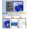 FNTCASE for Motorola Moto G Power 5G 2025 Case: for Moto G Power 5G 2026 Magnetic Translucent Matte Slim Phone Cover – Shockproof Non Slip Anti-Fingerprint Hard Rugged Protective Case (6.8 Inch/Black)(Blue)