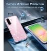 FNTCASE for Samsung Galaxy A56-5G Case: for Galaxy A36 5G Phone Case Shockproof Protective Transparent Cases Military Grade Rugged Drop Protection Anti Yellowing Cell Cover (Glitter)(Glitter)