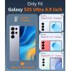 FNTCASE for Samsung Galaxy S25-FE Case: Magnetic Clear Military Grade Drop Protection Anti Yellowing Cell Phone Cover – Rugged Shockproof Protective Bumper Transparent Phonecase(Dark Magnetic)