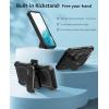 FNTCASE for Samsung Galaxy S22 Protective Case: Military Grade Protection Rugged Anti-Drop Case with Belt-Clip Holster & Kickstand – Full Shockproof Sturdy Durable Bumper Textured Cell Phone Cover(S22 – Black)