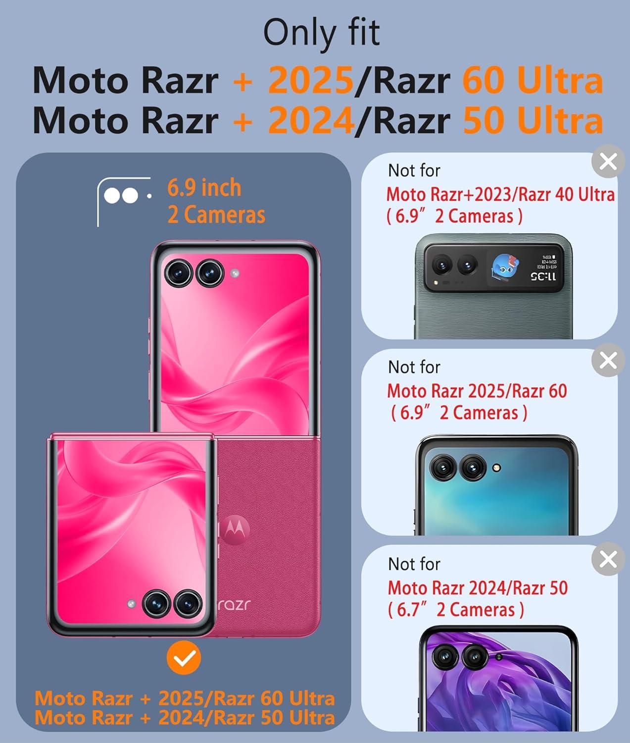 imageFNTCASE for Motorola Razr Plus 20252024 Case Moto Razr Plus 20252024 Case Clear Shockproof Scratch Resistant Phone Cover Thin Foldable TPU Military Grade Hard Drop Protection Rugged CrystalClear Magnetic