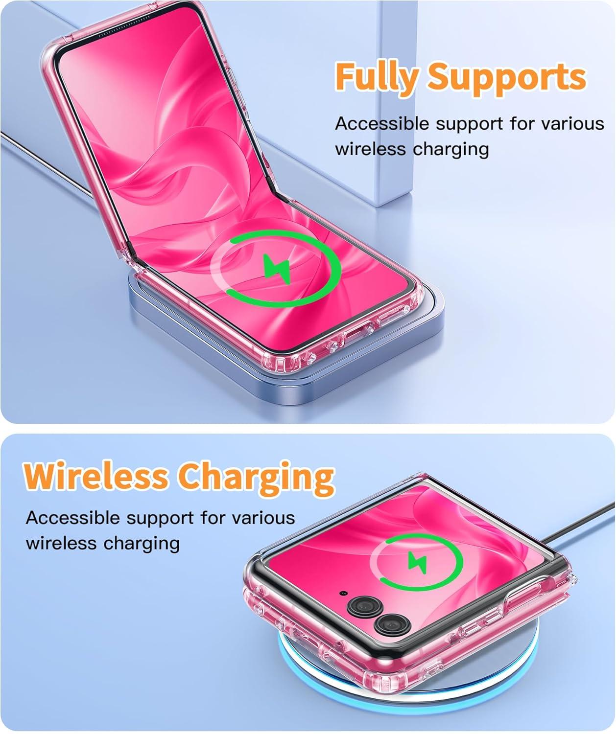 imageFNTCASE for Motorola Razr Plus 20252024 Case Moto Razr Plus 20252024 Case Clear Shockproof Scratch Resistant Phone Cover Thin Foldable TPU Military Grade Hard Drop Protection Rugged CrystalClear Magnetic