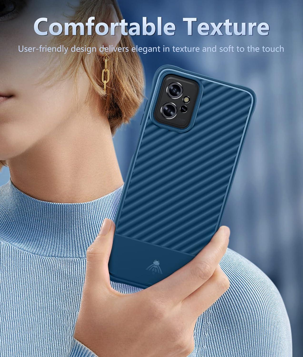 imageFNTCASE for Motorola Razr Plus 20252024 Case Moto Razr Plus 20252024 Case Clear Shockproof Scratch Resistant Phone Cover Thin Foldable TPU Military Grade Hard Drop Protection Rugged CrystalBlue