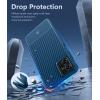 FNTCASE for Motorola Razr Plus 2025/2024 Case: Moto Razr Plus 2025/2024 Case Clear Shockproof Scratch Resistant Phone Cover Thin Foldable TPU Military Grade Hard Drop Protection Rugged Crystal(Blue)
