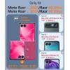 FNTCASE for Motorola Razr Plus 2025/2024 Case: Moto Razr Plus 2025/2024 Case Clear Shockproof Scratch Resistant Phone Cover Thin Foldable TPU Military Grade Hard Drop Protection Rugged Crystal(Clear Magnetic)