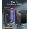 FNTCASE for Motorola Razr Plus 2025/2024 Case: Moto Razr Plus 2025/2024 Case Clear Shockproof Scratch Resistant Phone Cover Thin Foldable TPU Military Grade Hard Drop Protection Rugged Crystal(Blue)