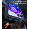 FNTCASE for Motorola Razr Plus 2025/2024 Case: Moto Razr Plus 2025/2024 Case Clear Shockproof Scratch Resistant Phone Cover Thin Foldable TPU Military Grade Hard Drop Protection Rugged Crystal(Black)