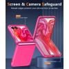 FNTCASE for Motorola Razr Plus 2025/2024 Case: Moto Razr Plus 2025/2024 Case Clear Shockproof Scratch Resistant Phone Cover Thin Foldable TPU Military Grade Hard Drop Protection Rugged Crystal(Hot Pink)