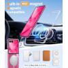 FNTCASE for Motorola Razr Plus 2025/2024 Case: Moto Razr Plus 2025/2024 Case Clear Shockproof Scratch Resistant Phone Cover Thin Foldable TPU Military Grade Hard Drop Protection Rugged Crystal(Clear Magnetic)