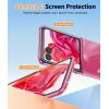 FNTCASE for Motorola Razr Plus 2025/2024 Case: Moto Razr Plus 2025/2024 Case Clear Shockproof Scratch Resistant Phone Cover Thin Foldable TPU Military Grade Hard Drop Protection Rugged Crystal(Clear)