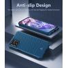 FNTCASE for Motorola Razr Plus 2025/2024 Case: Moto Razr Plus 2025/2024 Case Clear Shockproof Scratch Resistant Phone Cover Thin Foldable TPU Military Grade Hard Drop Protection Rugged Crystal(Blue)