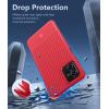 FNTCASE for Motorola Razr Plus 2025/2024 Case: Moto Razr Plus 2025/2024 Case Clear Shockproof Scratch Resistant Phone Cover Thin Foldable TPU Military Grade Hard Drop Protection Rugged Crystal(Red)