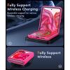 FNTCASE for Motorola Razr Plus 2025/2024 Case: Moto Razr Plus 2025/2024 Case Clear Shockproof Scratch Resistant Phone Cover Thin Foldable TPU Military Grade Hard Drop Protection Rugged Crystal(Hot Pink)
