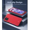 FNTCASE for Motorola Razr Plus 2025/2024 Case: Moto Razr Plus 2025/2024 Case Clear Shockproof Scratch Resistant Phone Cover Thin Foldable TPU Military Grade Hard Drop Protection Rugged Crystal(Red)