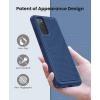 for Galaxy S20 FE 5G Case: Dual Layer Samsung S20 FE Case Shockproof Phone Protection | Matte Anti-Slip Textured | Military Rugged Protective Cover – Black(Navy Blue)
