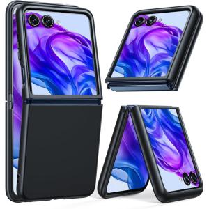 FNTCASE for Motorola Razr Plus 2025/2024 Case: Moto Razr Plus 2025/2024 Case Clear Shockproof Scratch Resistant Phone Cover Thin Foldable TPU Military Grade Hard Drop Protection Rugged Crystal(Black)