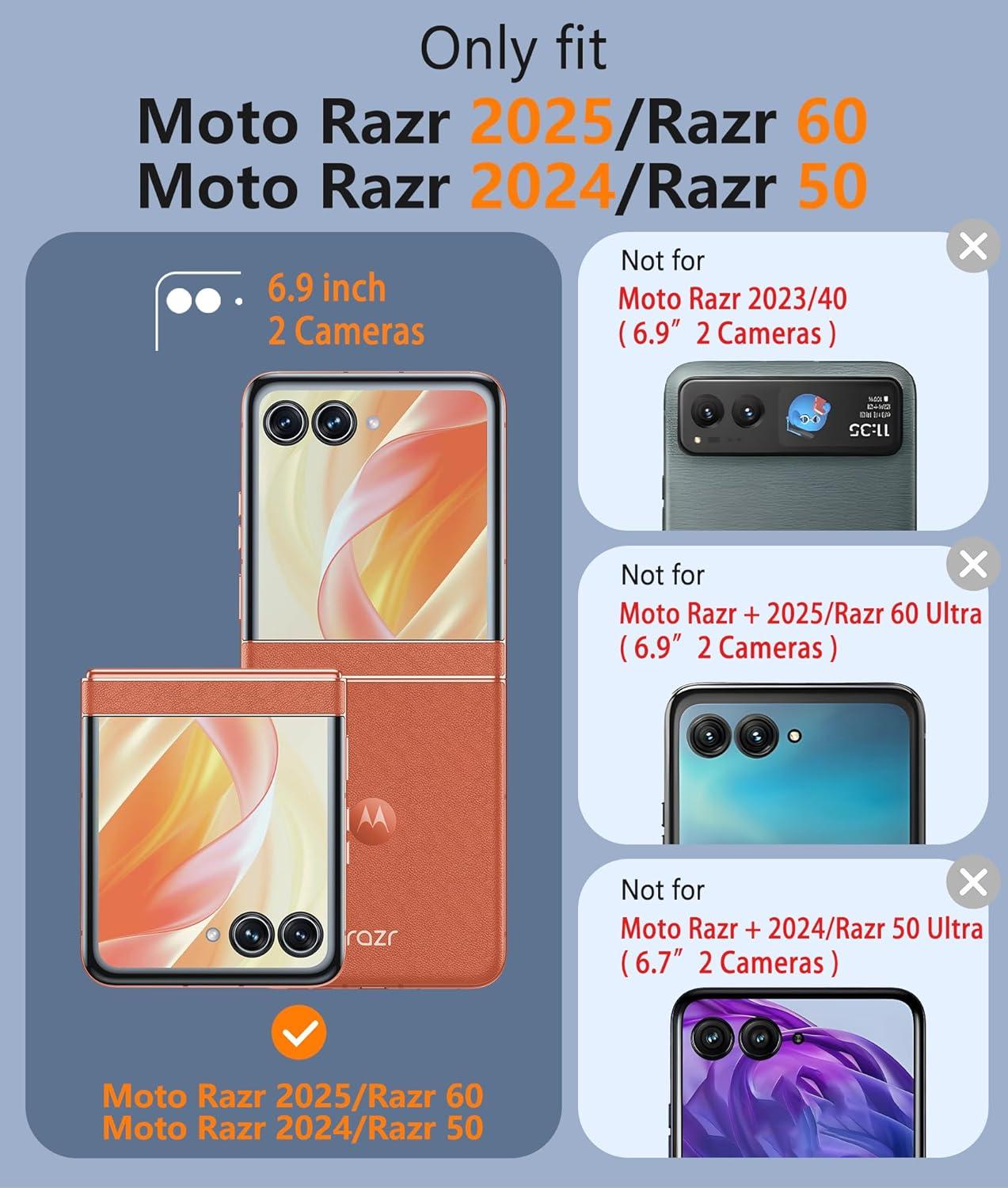 imageFNTCASE for Motorola Razr 20252024 Case for Moto Razr 20252024 Case Clear Lightweight ScratchResistant Cell Phone Protective Cover Flexible NonSlip Durable Rugged DropProof Shockproof TPU CrystalClear Magnetic