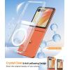 FNTCASE for Motorola Razr 2025/2024 Case: for Moto Razr 2025/2024 Case Clear Lightweight Scratch-Resistant Cell Phone Protective Cover Flexible Non-Slip Durable Rugged DropProof Shockproof TPU Crystal(Clear Magnetic)