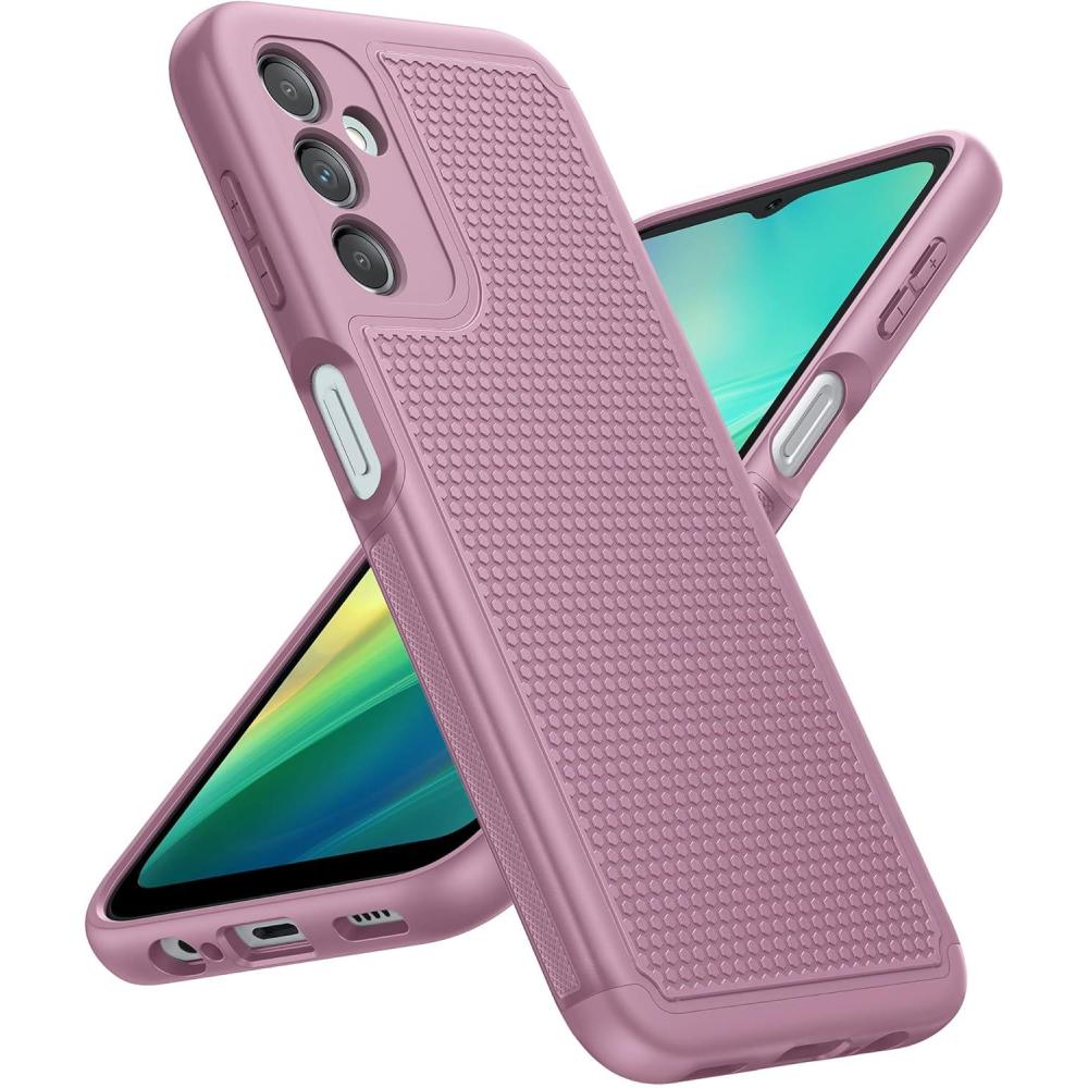 imageFNTCASE for Samsung Galaxy A25 Case Galaxy A25 5G Phone Case Dual Layer Protective Phone Cover Rugged Full Body Drop Protection Shockproof Phone Case BlackPink