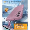 FNTCASE for Samsung Galaxy A25 Case: Galaxy A25 5G Phone Case Dual Layer Protective Phone Cover Rugged Full Body Drop Protection Shockproof Phone Case (Black)(Pink)