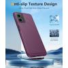 FNTCASE for Samsung Galaxy A25 Case: Galaxy A25 5G Phone Case Dual Layer Protective Phone Cover Rugged Full Body Drop Protection Shockproof Phone Case (Black)(Burgundy)
