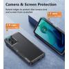 FNTCASE for Samsung Galaxy A25 Case: Galaxy A25 5G Phone Case Dual Layer Protective Phone Cover Rugged Full Body Drop Protection Shockproof Phone Case (Black)(Matte Black)