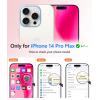 FNTCASE for iPhone 14 Pro Max Case: [Compatible with Magsafe] Translucent Matte Cases with [Full Camera Protection] [Screen Protector] Military Grade Shockproof Protective Phone Cover – Hot Pink
