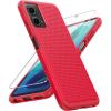 FNTCASE for Samsung Galaxy A25 Case: Galaxy A25 5G Phone Case Dual Layer Protective Phone Cover Rugged Full Body Drop Protection Shockproof Phone Case (Black)(Red)