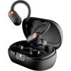Skullcandy Push ANC Active Wireless Earbuds, Bluetooth Headphones, Noise Cancelling, 58 Hours Battery, Secure-Fit Over-Ear Hanger, Sweat and Waterproof, Microphone for iPhone Android – Black/Orange(True Black/Orange)
