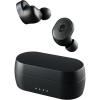 Skullcandy Sesh ANC Active Wireless Earbuds, Bluetooth Headphones, Noise Cancelling, Customizable Sound, 48 Hrs Battery, Stable Fit, Sweat and Waterproof, Microphone for iPhone Android – Black/Orange(True Black – Sesh ANC XT)