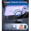 FNTCASE for iPhone Air Case Matte: Magnetic Phone Cases with Screen Protector Compatible with Magsafe Slim Anti Yellowing Rugged Shockproof Protective Translucent Cell Phone Cover (C-Purple)