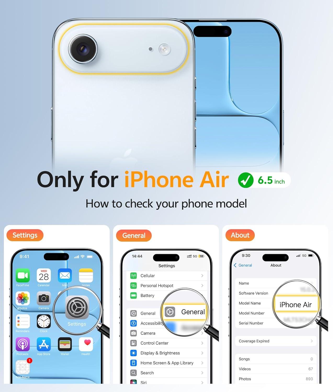 imageFNTCASE for iPhone 17 Case Compatible with Magsafe Translucent Matte Cases with Full Camera Protection Screen Protector Military Grade Shockproof Protective Phone Cover Light PurpleLight Blue