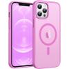 FNTCASE for iPhone 17 Case: [Compatible with Magsafe] Translucent Matte Cases with [Full Camera Protection] [Screen Protector] Military Grade Shockproof Protective Phone Cover – Light Purple(Pink)