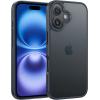 FNTCASE for iPhone 17 Case: [Compatible with Magsafe] Translucent Matte Cases with [Full Camera Protection] [Screen Protector] Military Grade Shockproof Protective Phone Cover – Light Purple(Black Matte)