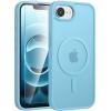 FNTCASE for iPhone 17 Case: [Compatible with Magsafe] Translucent Matte Cases with [Full Camera Protection] [Screen Protector] Military Grade Shockproof Protective Phone Cover – Light Purple(Teal)