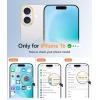 FNTCASE for iPhone 17 Case: [Compatible with Magsafe] Translucent Matte Cases with [Full Camera Protection] [Screen Protector] Military Grade Shockproof Protective Phone Cover – Light Purple(White)