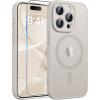FNTCASE for iPhone 17 Case: [Compatible with Magsafe] Translucent Matte Cases with [Full Camera Protection] [Screen Protector] Military Grade Shockproof Protective Phone Cover – Light Purple(Off White)