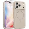 FNTCASE for iPhone 17 Case: [Compatible with Magsafe] Translucent Matte Cases with [Full Camera Protection] [Screen Protector] Military Grade Shockproof Protective Phone Cover – Light Purple(Full White)