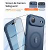 FNTCASE for iPhone 17 Case: [Compatible with Magsafe] Translucent Matte Cases with [Full Camera Protection] [Screen Protector] Military Grade Shockproof Protective Phone Cover – Light Purple(Blue)