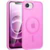 FNTCASE for iPhone 17 Case: [Compatible with Magsafe] Translucent Matte Cases with [Full Camera Protection] [Screen Protector] Military Grade Shockproof Protective Phone Cover – Light Purple(Pink)