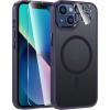 FNTCASE for iPhone 17 Case: [Compatible with Magsafe] Translucent Matte Cases with [Full Camera Protection] [Screen Protector] Military Grade Shockproof Protective Phone Cover – Light Purple(Purple)
