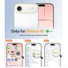FNTCASE for iPhone 17 Case: [Compatible with Magsafe] Translucent Matte Cases with [Full Camera Protection] [Screen Protector] Military Grade Shockproof Protective Phone Cover – Light Purple(Orange)