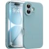 FNTCASE for iPhone 17 Case: [Compatible with Magsafe] Translucent Matte Cases with [Full Camera Protection] [Screen Protector] Military Grade Shockproof Protective Phone Cover – Light Purple(Full Blue)